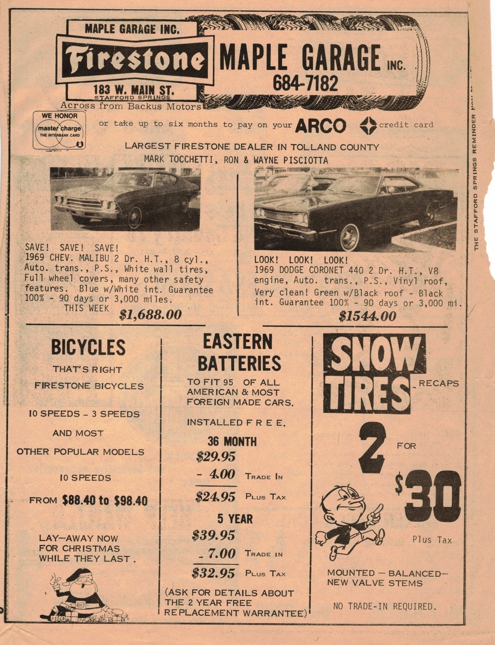 Maple Tire Celebrating 50 years of Tire Repair Excellence in Stafford Springs and Rockville, CT